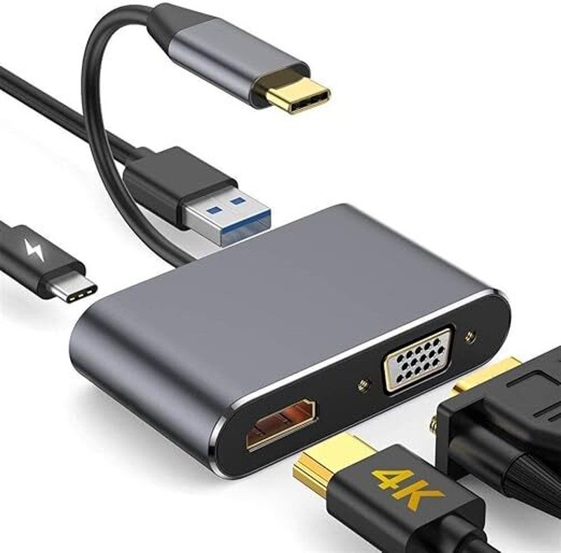 VOOCME USB-C 4-in-1 HDMI Hub Adapter with USB 3.0 - image 1