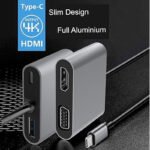 VOOCME USB-C 4-in-1 HDMI Hub Adapter with USB 3.0 - image 2