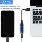 VOOCME USB C to USB 3.0 Adapter, USB to USB C Adapter, USB 3.0 Female to USB C Female Adapter Connector Compatible with G0ogle Pi-xel, Hua-wei etc 1 Pack USB Hub - image 3