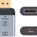 VOOCME USB-C Type C Female Source to Displayport DP Sink HDTV Gaming Adapter - image 1