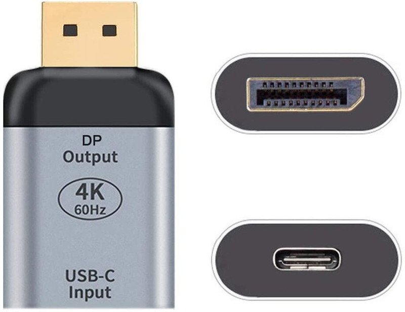 VOOCME USB-C Type C Female Source to Displayport DP Sink HDTV Gaming Adapter - image 1