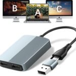 VOOCME USB C/USB 3.0 to Dual HDMI Adapter, HDMI Splitter Extended Display Adapter for Media Streaming Device - image 2