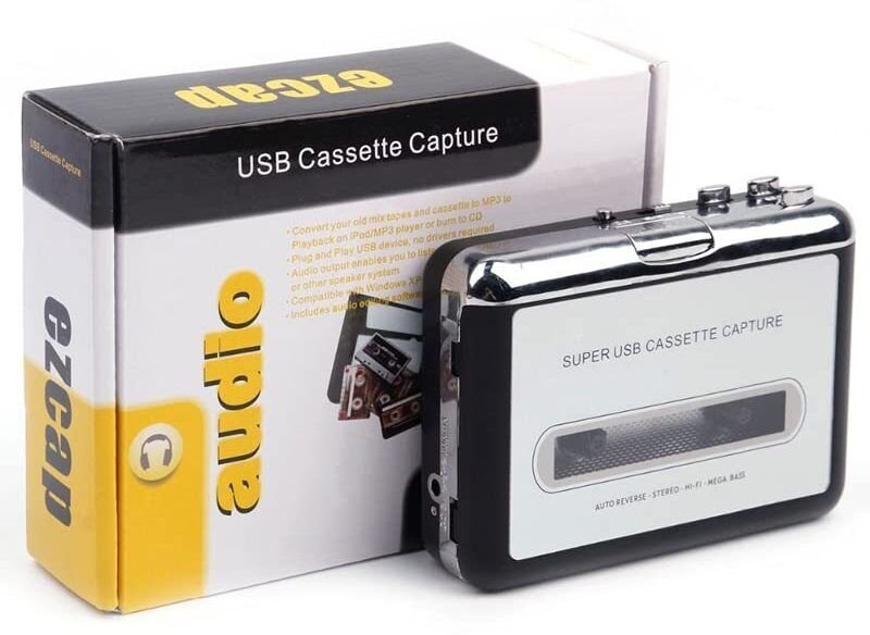 VOOCME USB Cassette Tape to MP3 Converter Capture Audio Music Player Tape MP3 Player - image 5