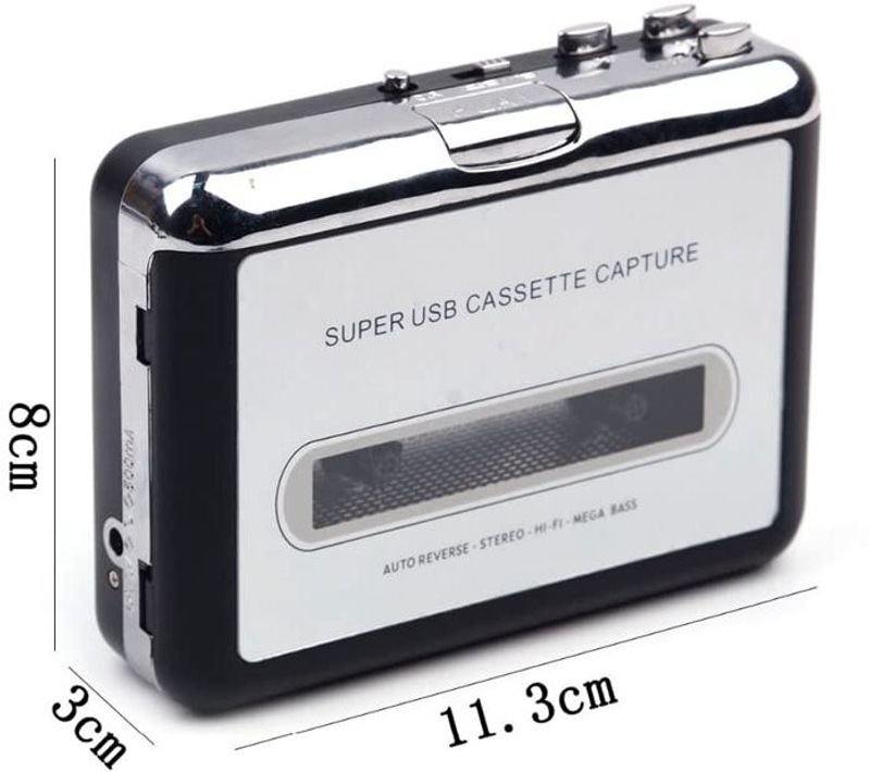 VOOCME USB Cassette Tape to MP3 Converter Capture Audio Music Player Tape MP3 Player - image 4