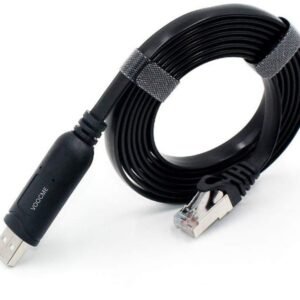 VOOCME Type C 2 A 1.8 m USB 3.0 to RJ45 LAN Converter Network Wired Cable USB Console Cable 1.5M USB to RJ45 Serial Adapter for Router Switch, Compatible with Windows - image 1