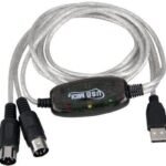 VOOCME 2-in-1 Cable 2 A 1.8 m NA USB Midi Cable Lead Adaptor for Musical Keyboard to PC Laptop- - image 5