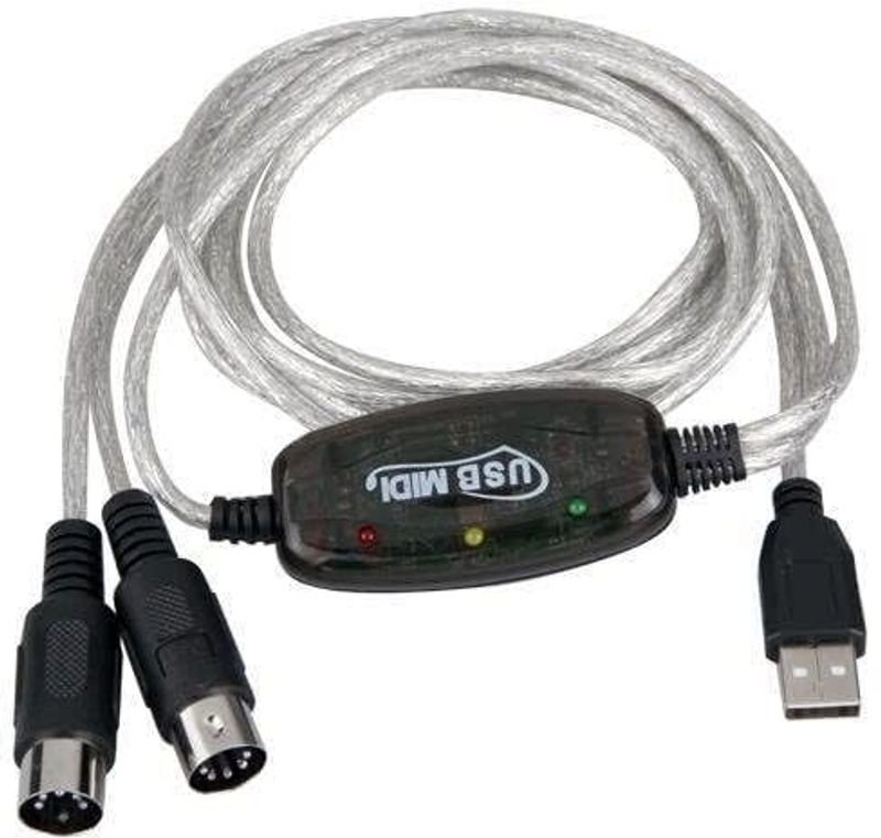 VOOCME 2-in-1 Cable 2 A 1.8 m NA USB Midi Cable Lead Adaptor for Musical Keyboard to PC Laptop- - image 5