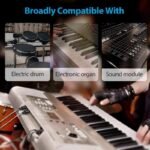 VOOCME 2-in-1 Cable 2 A 1.8 m NA USB Midi Cable Lead Adaptor for Musical Keyboard to PC Laptop- - image 3