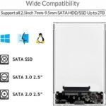 VOOCME USB Type C 3.1 to 2.5 Inch Sata , Compatible for Mac OS Windows Linux Media Streaming Device - image 5