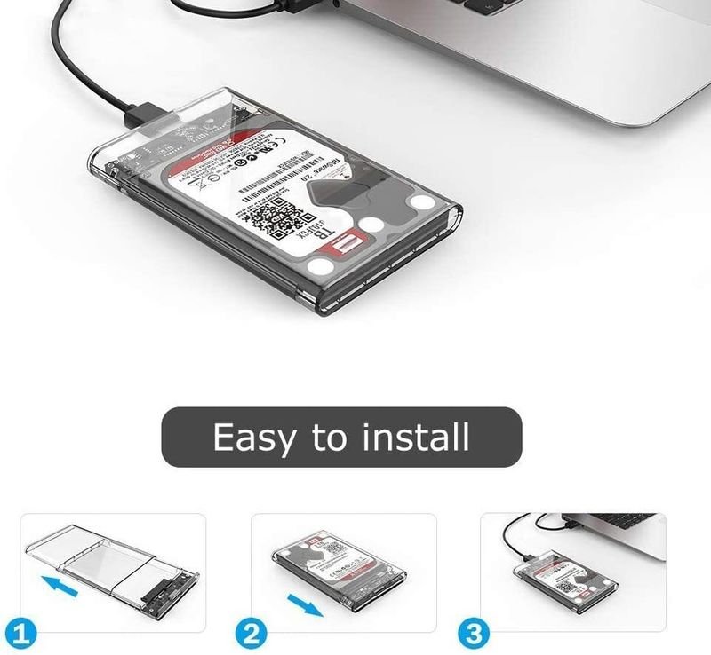VOOCME USB Type C 3.1 to 2.5 Inch Sata , Compatible for Mac OS Windows Linux Media Streaming Device - image 3