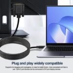 VOOCME VGA Cable 2 A 1.8 m NA USB Type C 3.1 to VGA Adapter Cable 1080P Type C Male to VGA Male Video Converter Cable - image 5