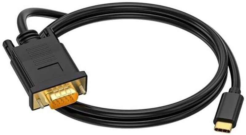 VOOCME VGA Cable 2 A 1.8 m NA USB Type C 3.1 to VGA Adapter Cable 1080P Type C Male to VGA Male Video Converter Cable - image 1