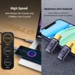 VOOCME USB Type C Male to Female Adapter Extender Support 100W, 40Gbps, 8K@60Hz for Gaming Adapter - image 1