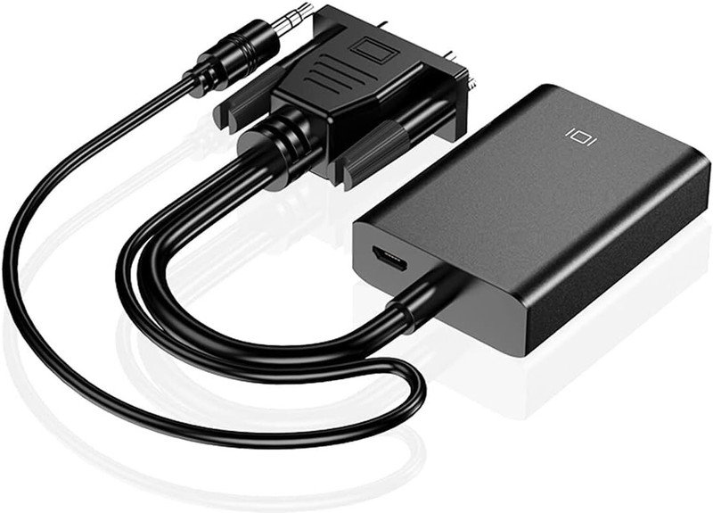 VOOCME TV-out Cable VGA Male to HDMI Female Converter Adaptor with 3.5MM Audio Jack Full HD 1080P - image 2