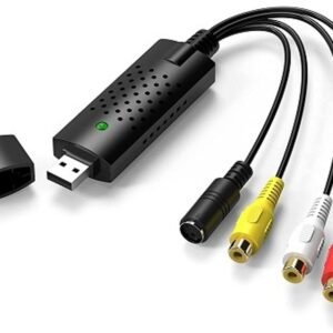 VOOCME TV-out Cable Video Capture Card Device, USB2.0 Adapter Converter for Windows PC - image 1