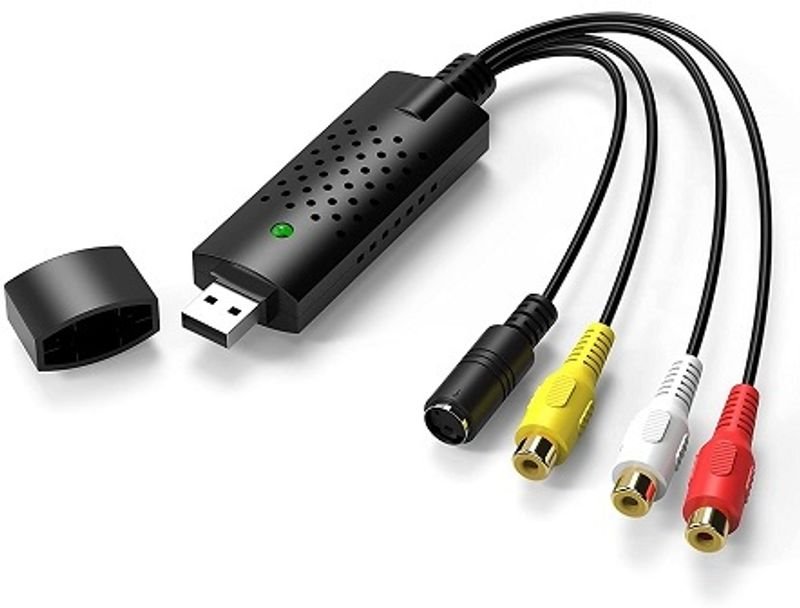 VOOCME TV-out Cable Video Capture Card Device, USB2.0 Adapter Converter for Windows PC - image 1