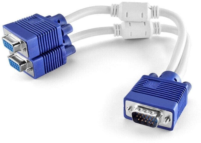 VOOCME VGA Cable 0.27 m y splitter vga moniter cable-007 - image 1