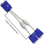 VOOCME VGA Cable 0.27 m y splitter vga moniter cable-007 - image 2